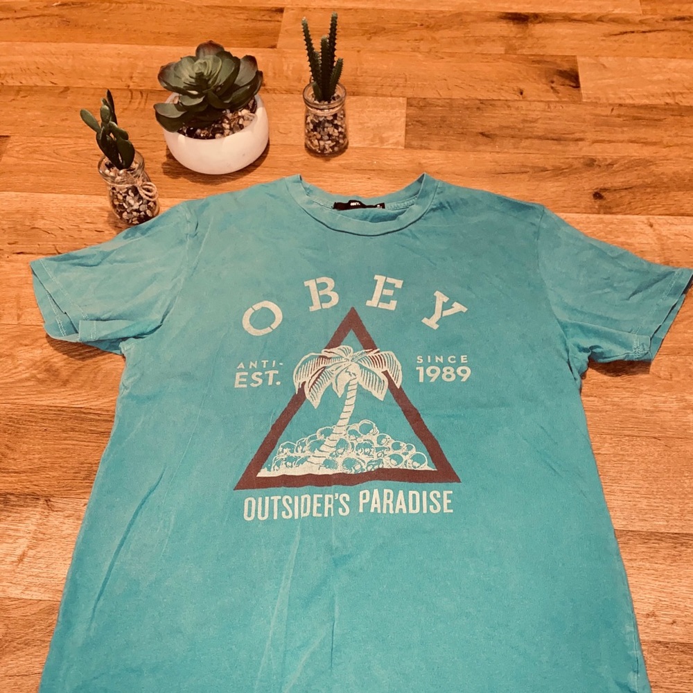 Obey Turquoise/Blue Tee-Shirt